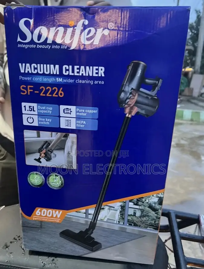 Sonifer Vacuum Cleaner 1.5Liter • Power: 600W High-Performance Motor