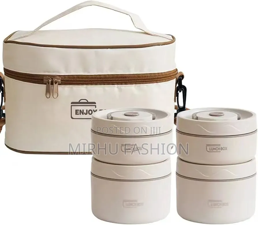 Lunch Box Bag 4 in 1(4 Pieces ) Stainless Steel