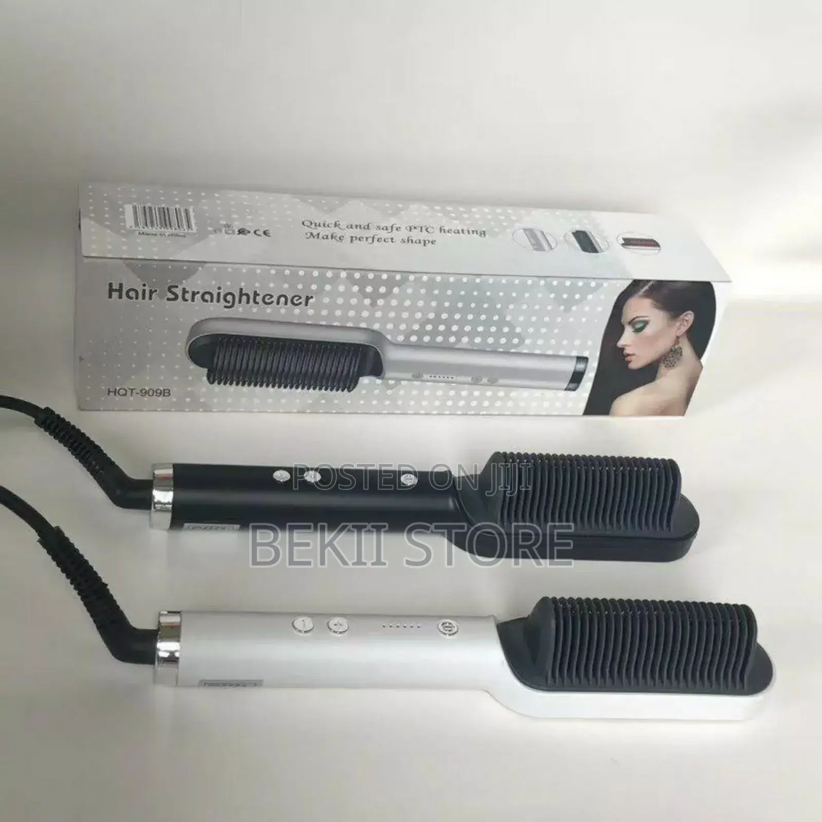 Hair Straightener Brush የፀጉር ማስተካከያ