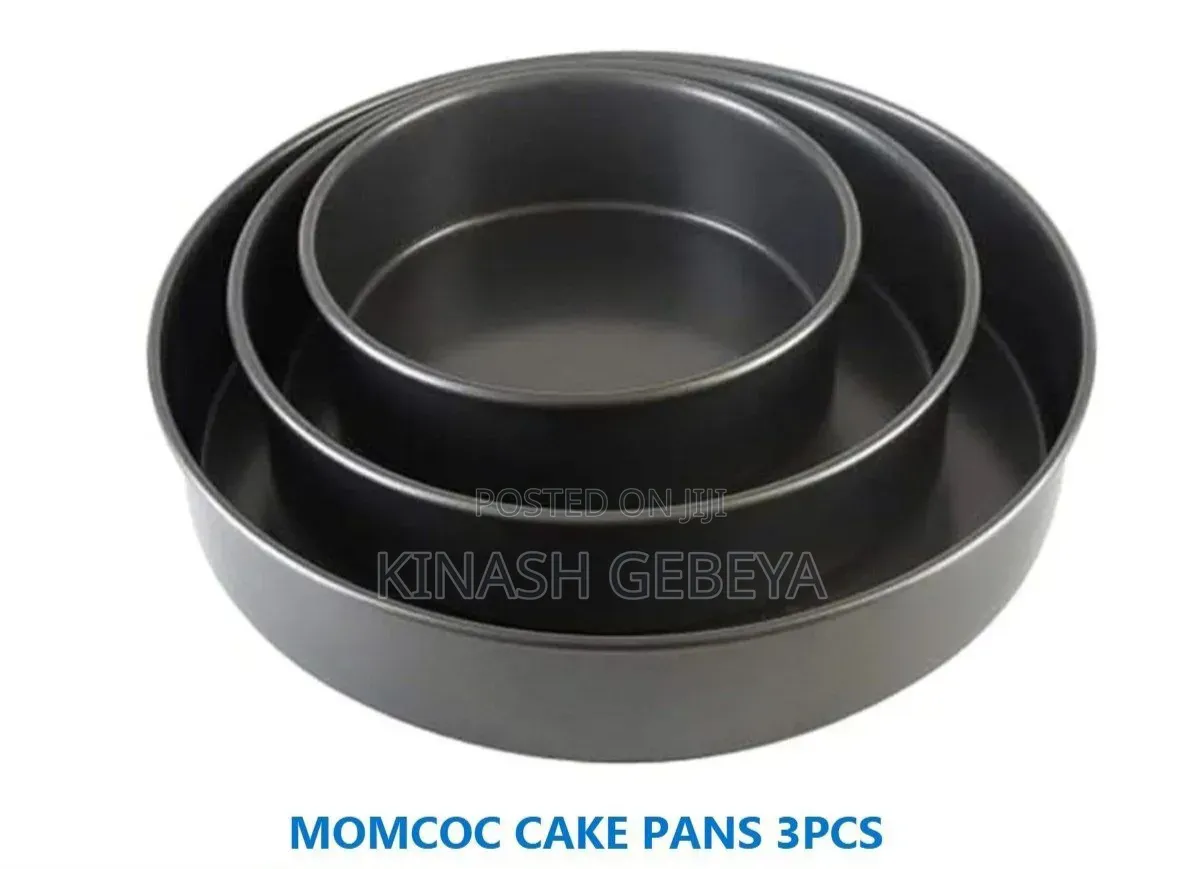 3pcs Top Quality Momcoc Round Cake Pan