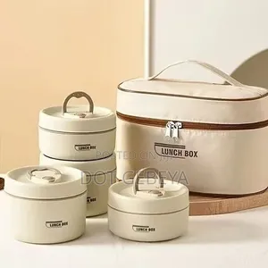 የማያቀዘቅዝ የምሳ እቃ Lunch Time Now 4-Tier Lunch Box Set
