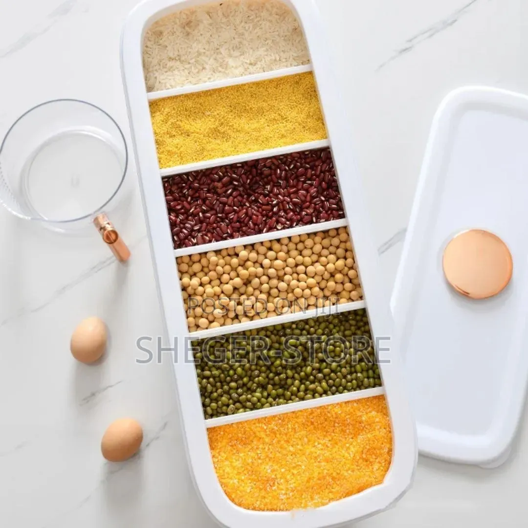 High Quality 6 in 1 Cereal Dispenser የጥራጥሬ ነገርች መረስቀመጫ 6 ክፍል ያለው