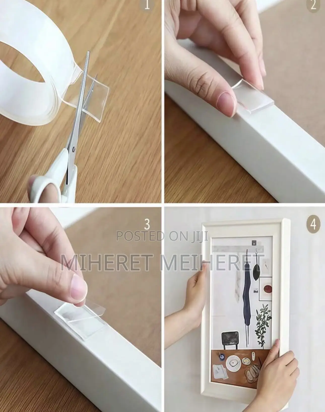 Transparent Nano Double-Sided Adhesive Tape, Strong Adhesive