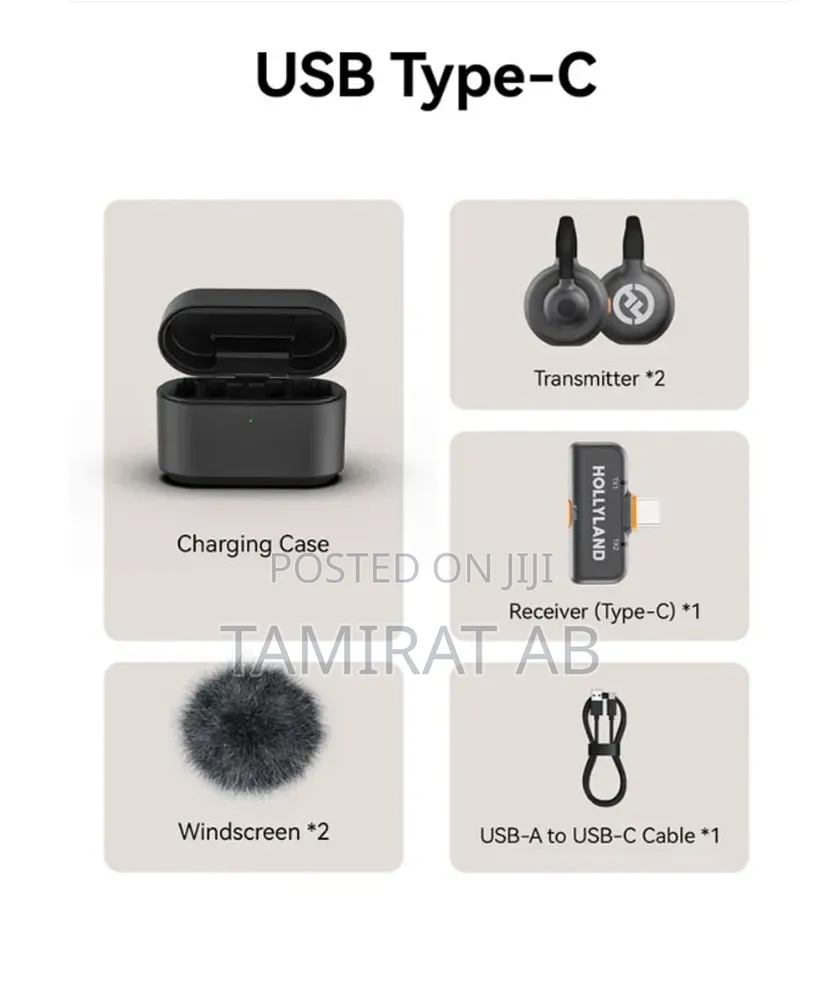 Hollyland Lark M2s Combo (Camera Rx+USB-C Rx) Wireless Microphone