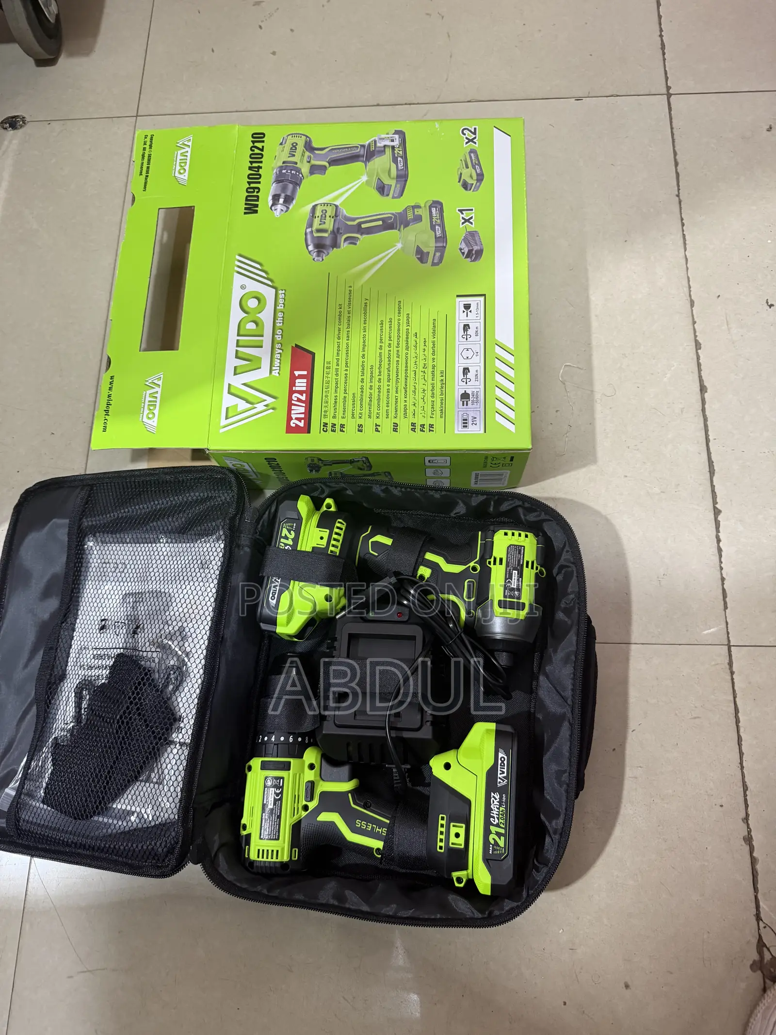 Vido Cordless Impact Rench Drill