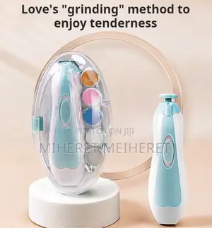 Electric Baby Nail Trimmer Set - Nail File/Clipper With LED Light,