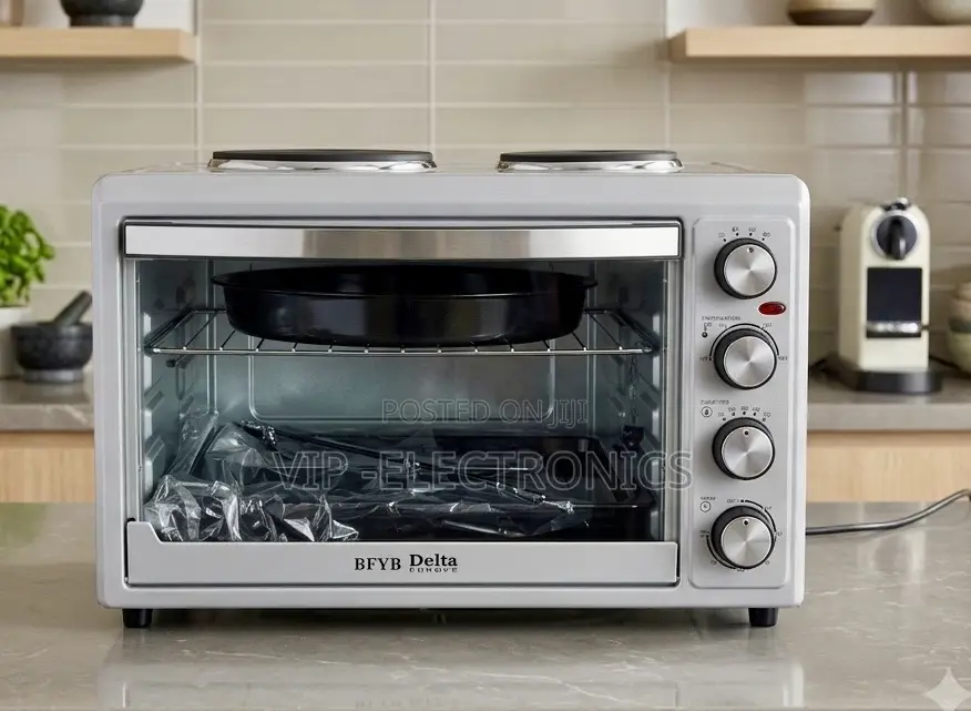 Delta Mini Oven 48L 2-in-1 WTH Double Hot Plates Multi-Function Cooker