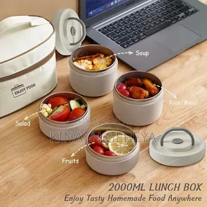 4pcs Isolated Lunch Box With Bag
