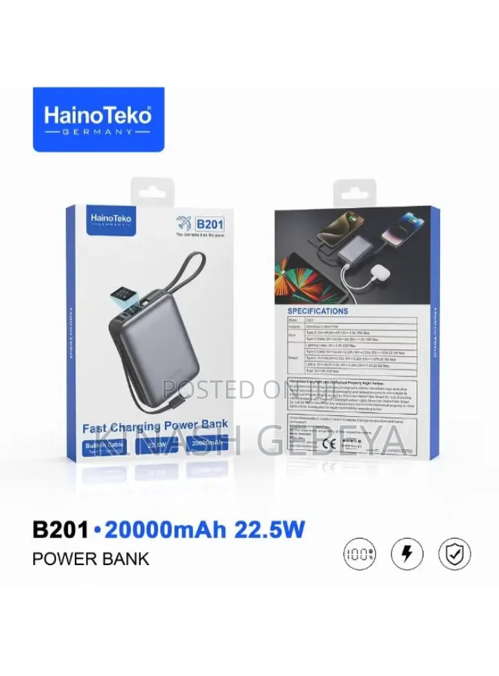 Haino Teko B201 Top Quality Power Bank(20000mah)