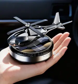 Solar Powered Rotating Airplane Car Diffuser, High-End Car Interio