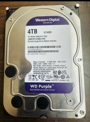 Western Digital WD Purple 4TB Surveillance Hard Drive