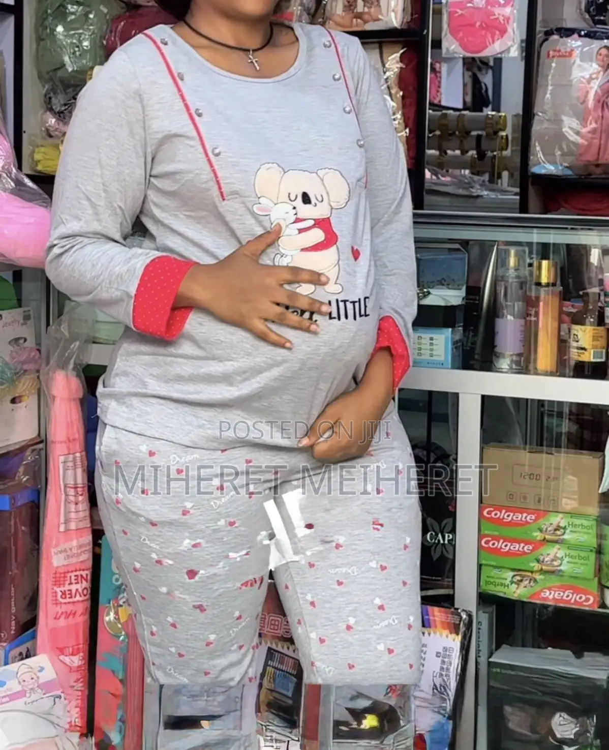2ፒስ ያጥቢ ቢጃማ ኮተን