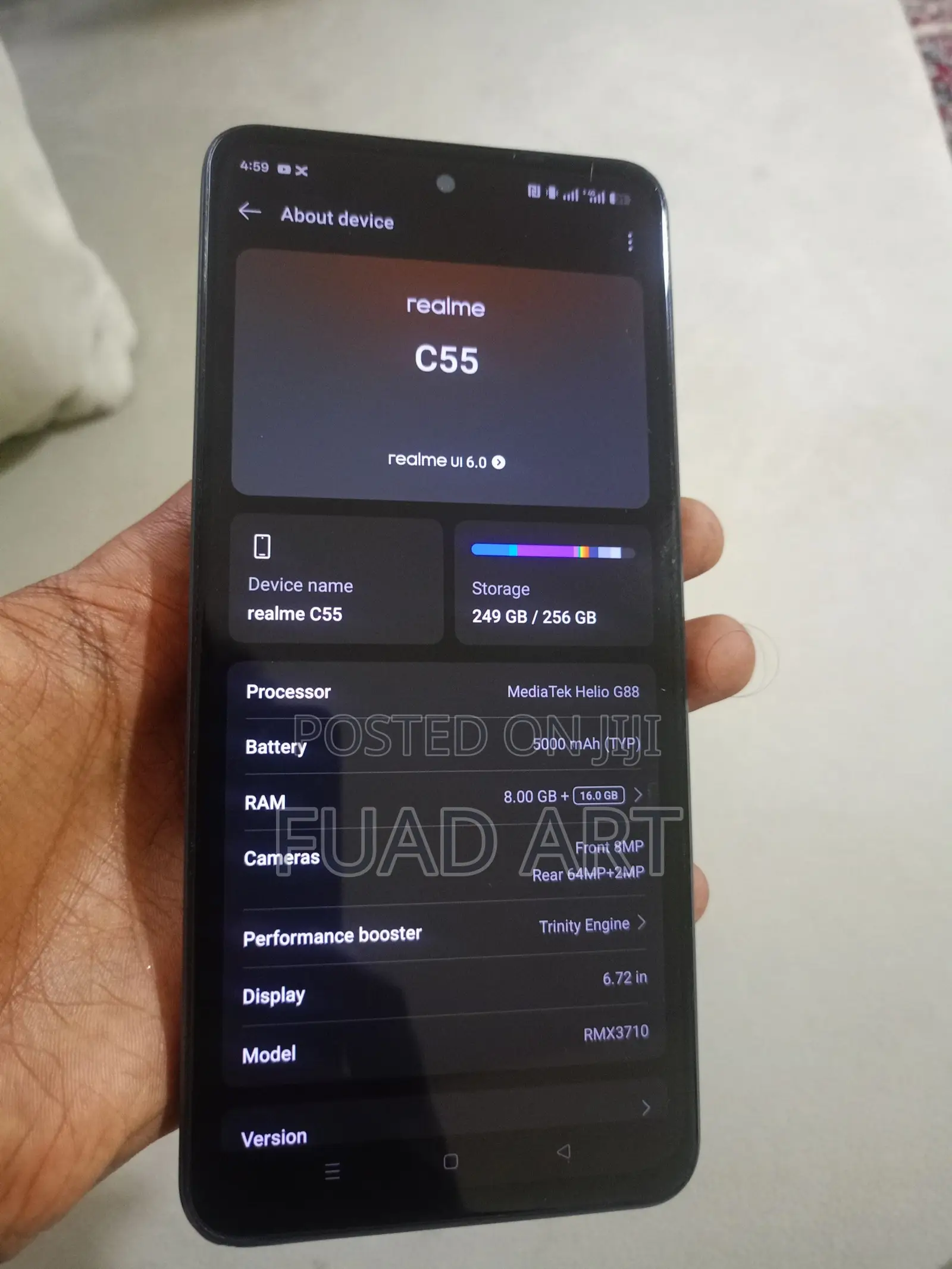 Realme C55 256 GB Black