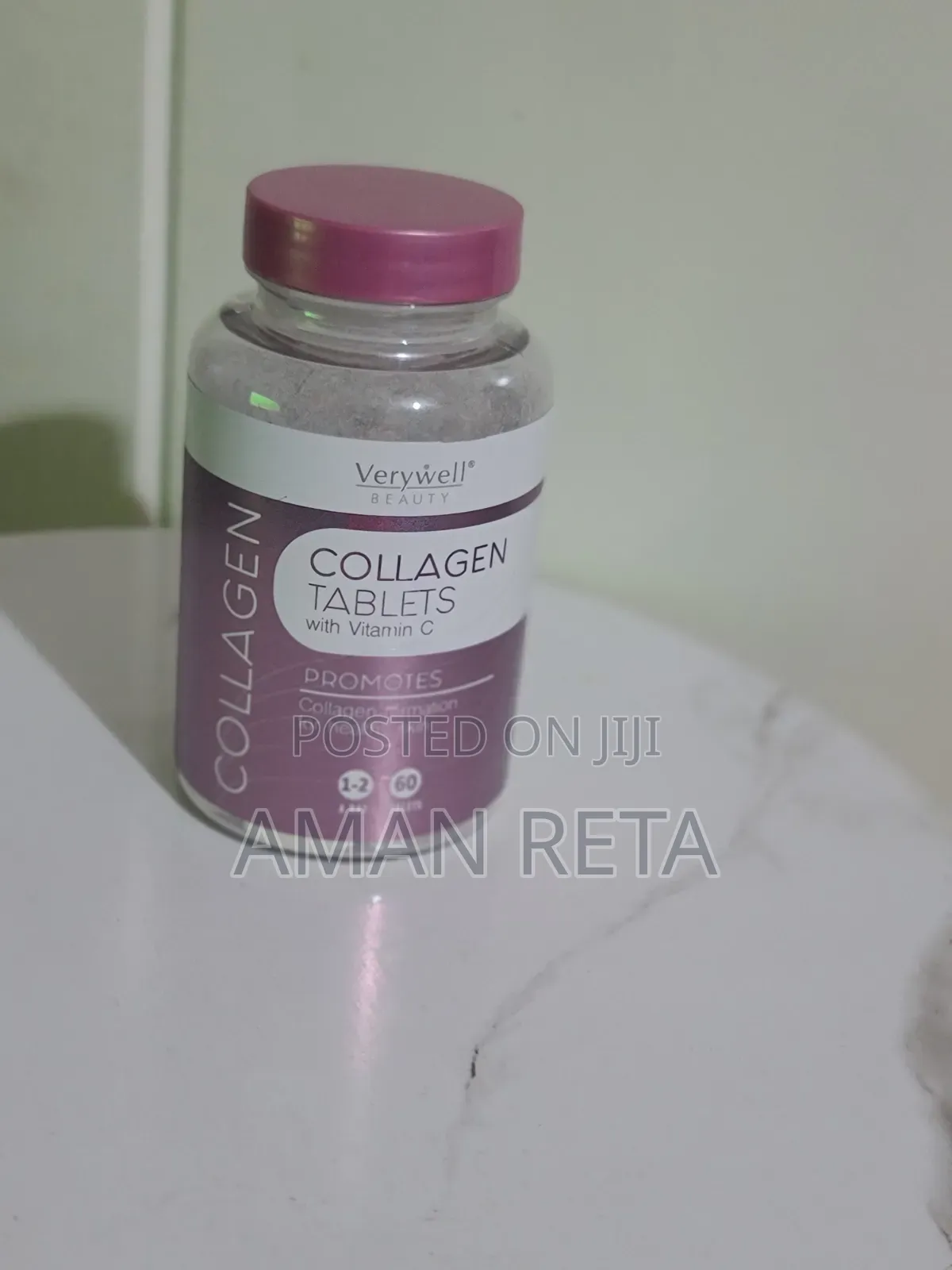 Verywell Beauty Collagen Tablets With Vitamin C – 60 Tablets