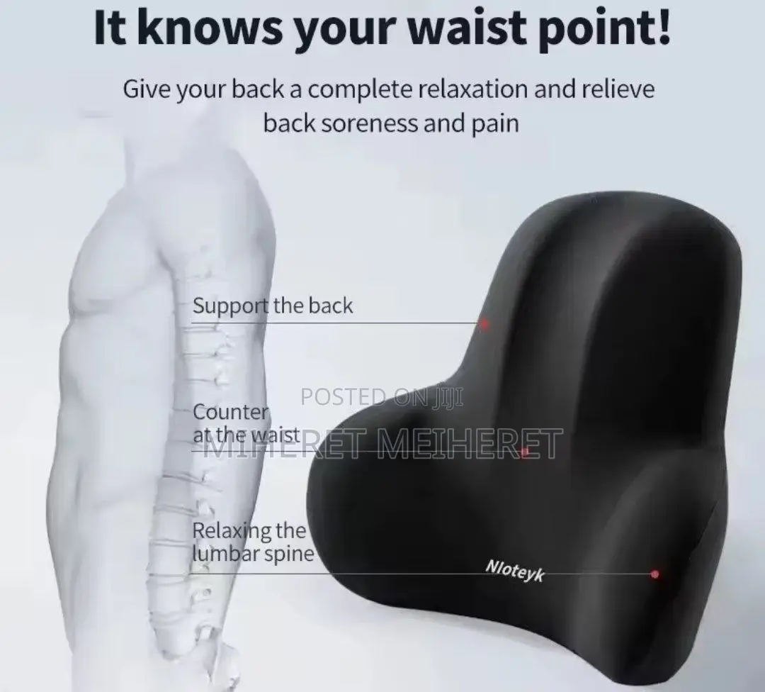 Lumbar Support Cushion Set, Suitable for Office Chairs, Memory Foam