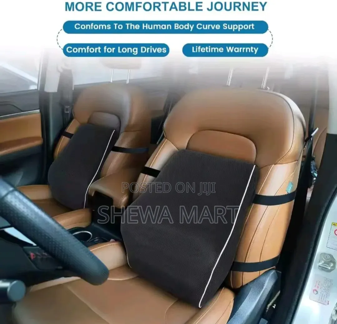 Lumbar Support Cushion Set, Suitable for Office Chairs, Memory Foam