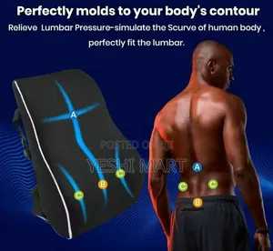 Lumbar Support Cushion Set, Suitable for Office Chairs, Memory Foam