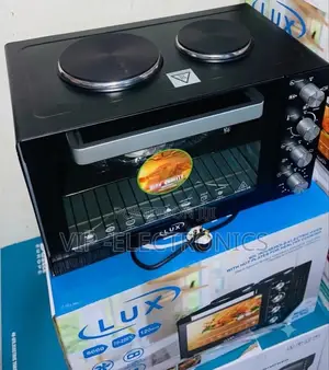 LUX Mini Oven 60 Liter With 2 Hot Plates