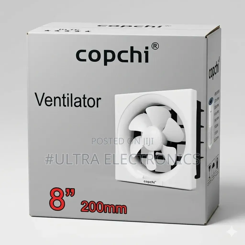Copchi 8" (200mm) Exhaust Ventilator Fan Fresh Air, Better