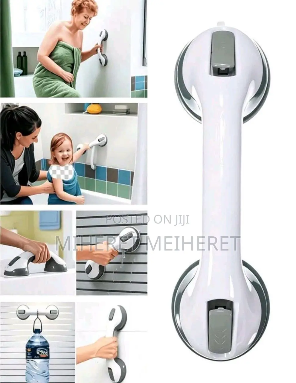 Bathroom Strong Suction Cup Handle, Suction Cup Bar