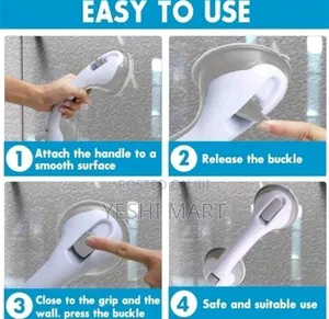 Bathroom Strong Suction Cup Handle, Suction Cup Bar Grab Rail, NonSlip