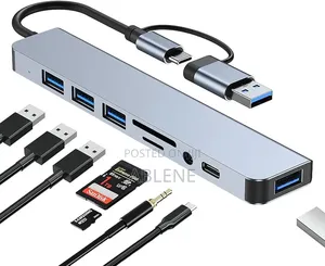 8-in-1 Multifunctional USB Type-C Hub Adapter