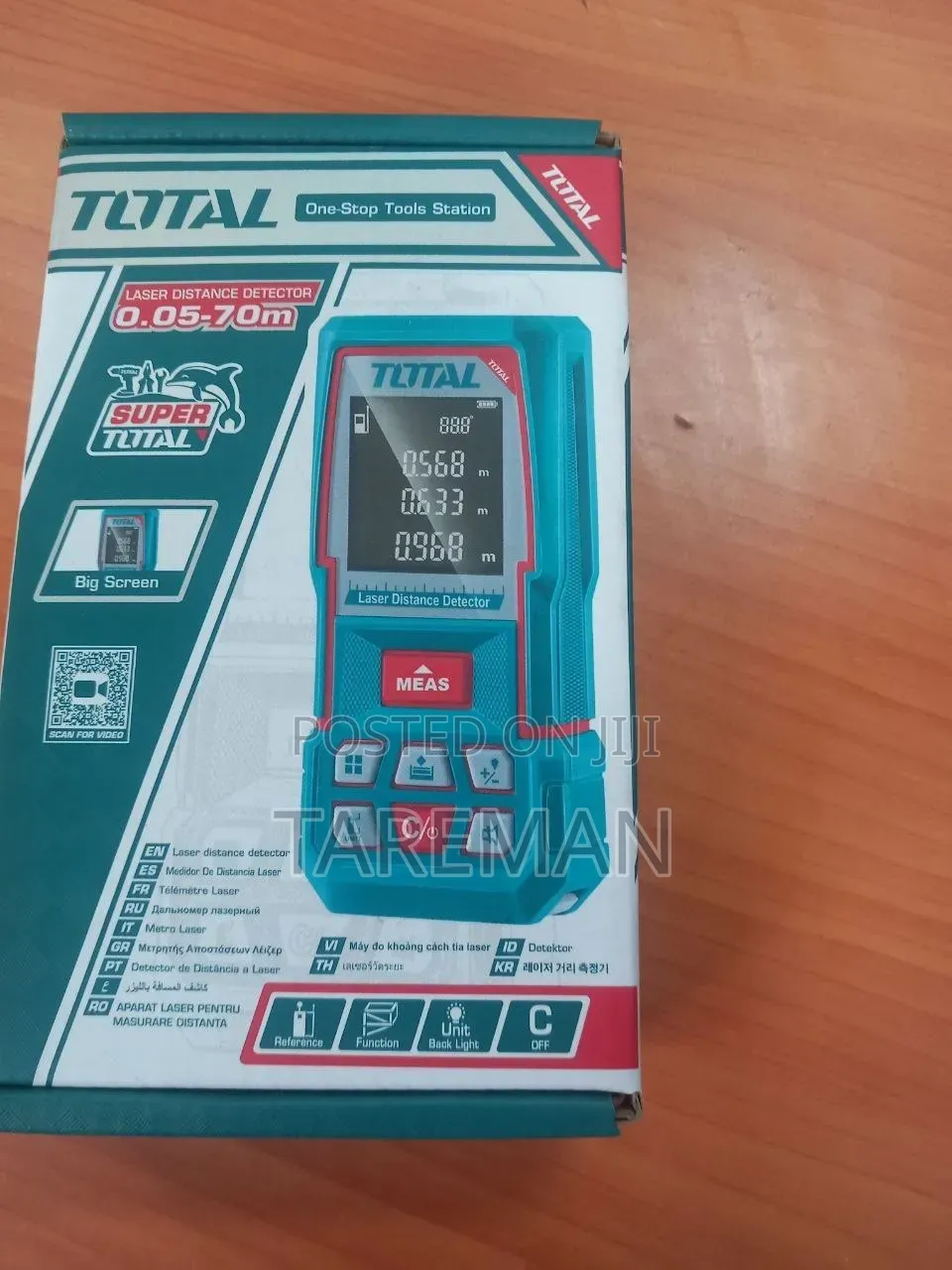 ,TOTAL Laser Distance Detector (Likely Model TMT57026 or Similar),