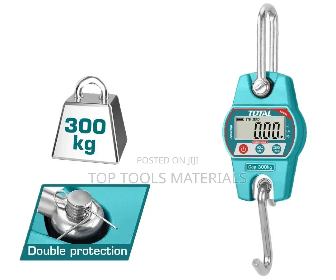 ,Total Brand 300kg (660lb) Digital Crane Scale (Model THESA63001)