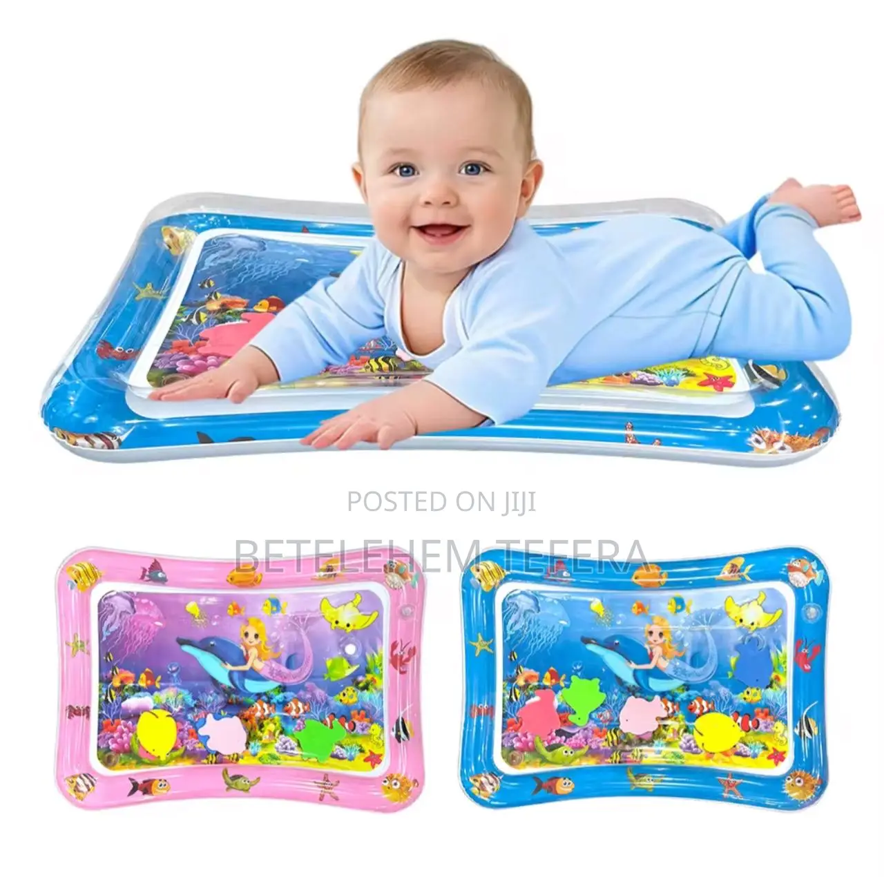 Tummy Time Mat Inflatable Baby Water Play Mat