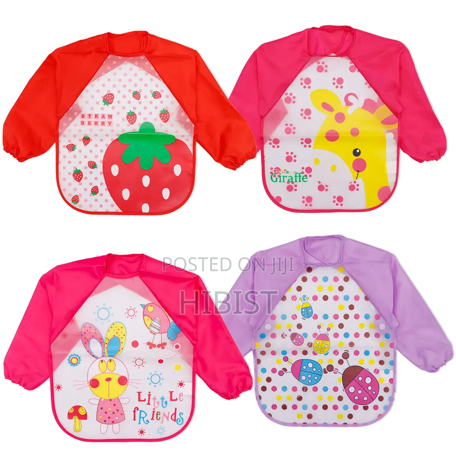 Waterproof Short-Sleved Baby Bibs