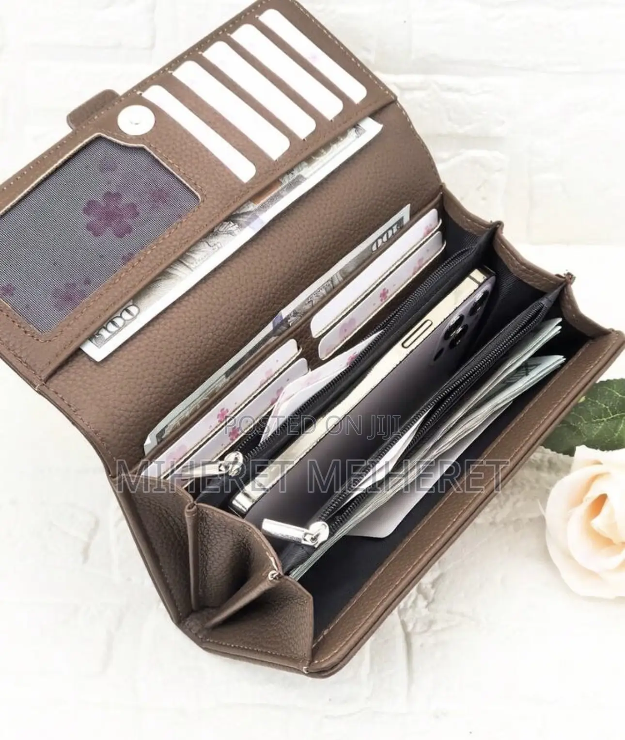New Women's Soft PU Long Wallet Fashion Casual Large Capacity