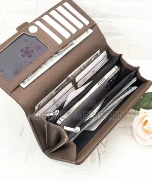 New Women's Soft PU Long Wallet Fashion Casual Large Capacity