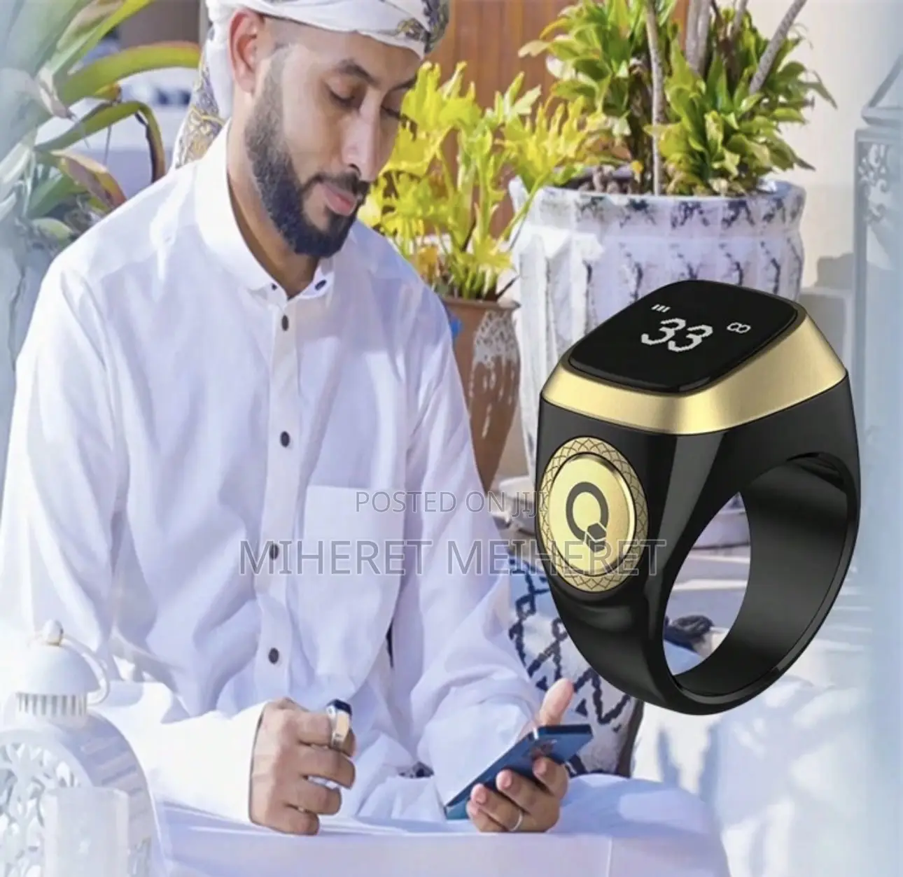 Electronic Tasbih Finger Counter, OLED Digital Tasbeeh Finger Counter