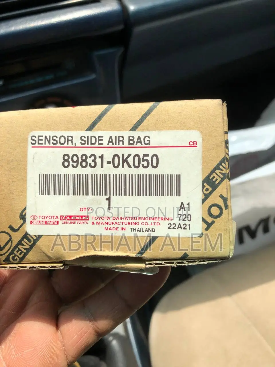 Toyota Genuine Side Airbag Sensor and LED Headlight Control Module