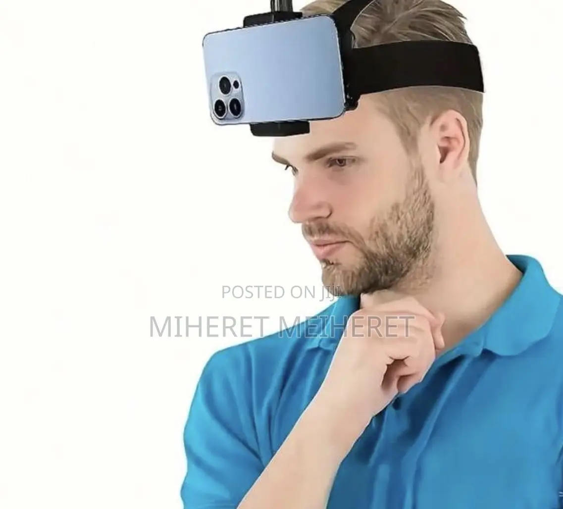 Adjustable Head-Mounted Phone Holder,