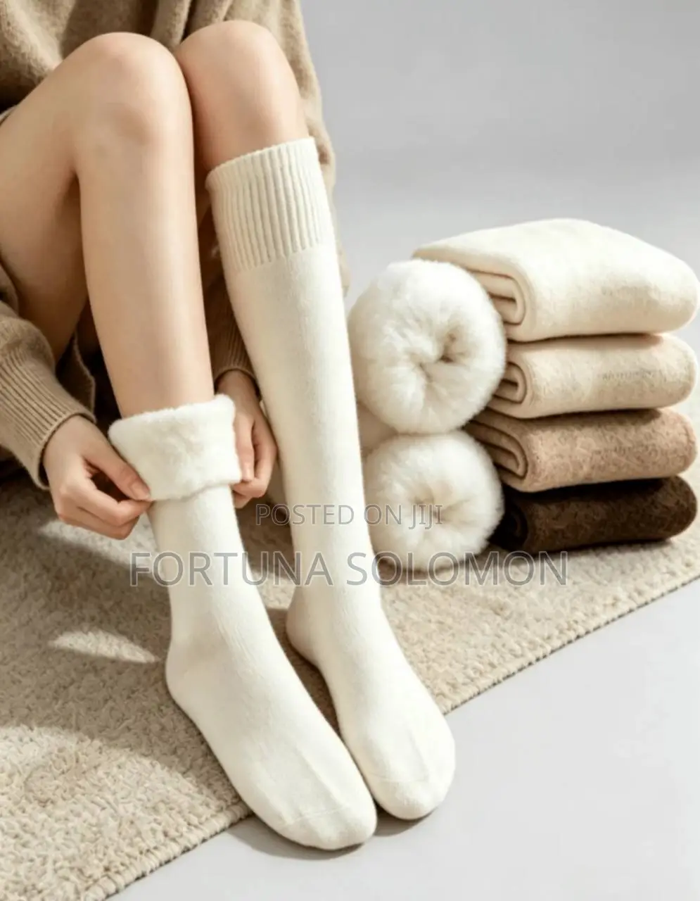 የክረምት ካልሲ Knee High Thermal Socks