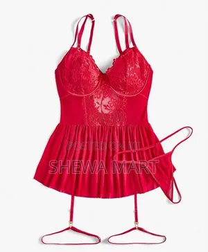 Plus Size Sexy Lingerie Set (With Underwire, Valentine's Day Edition