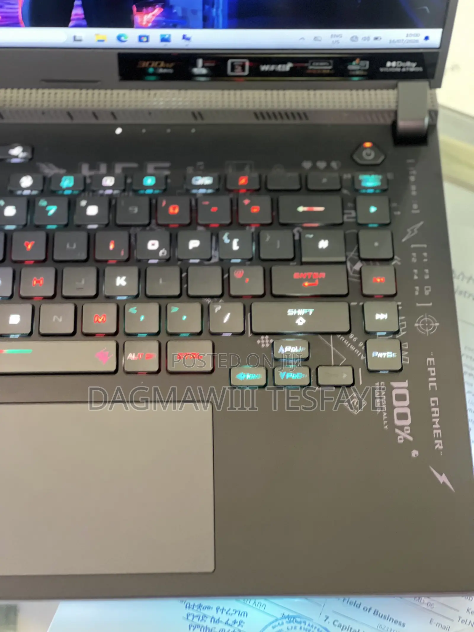 New Laptop Asus ROG Strix G15 16GB AMD Ryzen 7 SSD 512GB