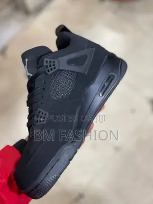 Air Jordan 4 Black Cat Casual Youth Sneakers Fashion
