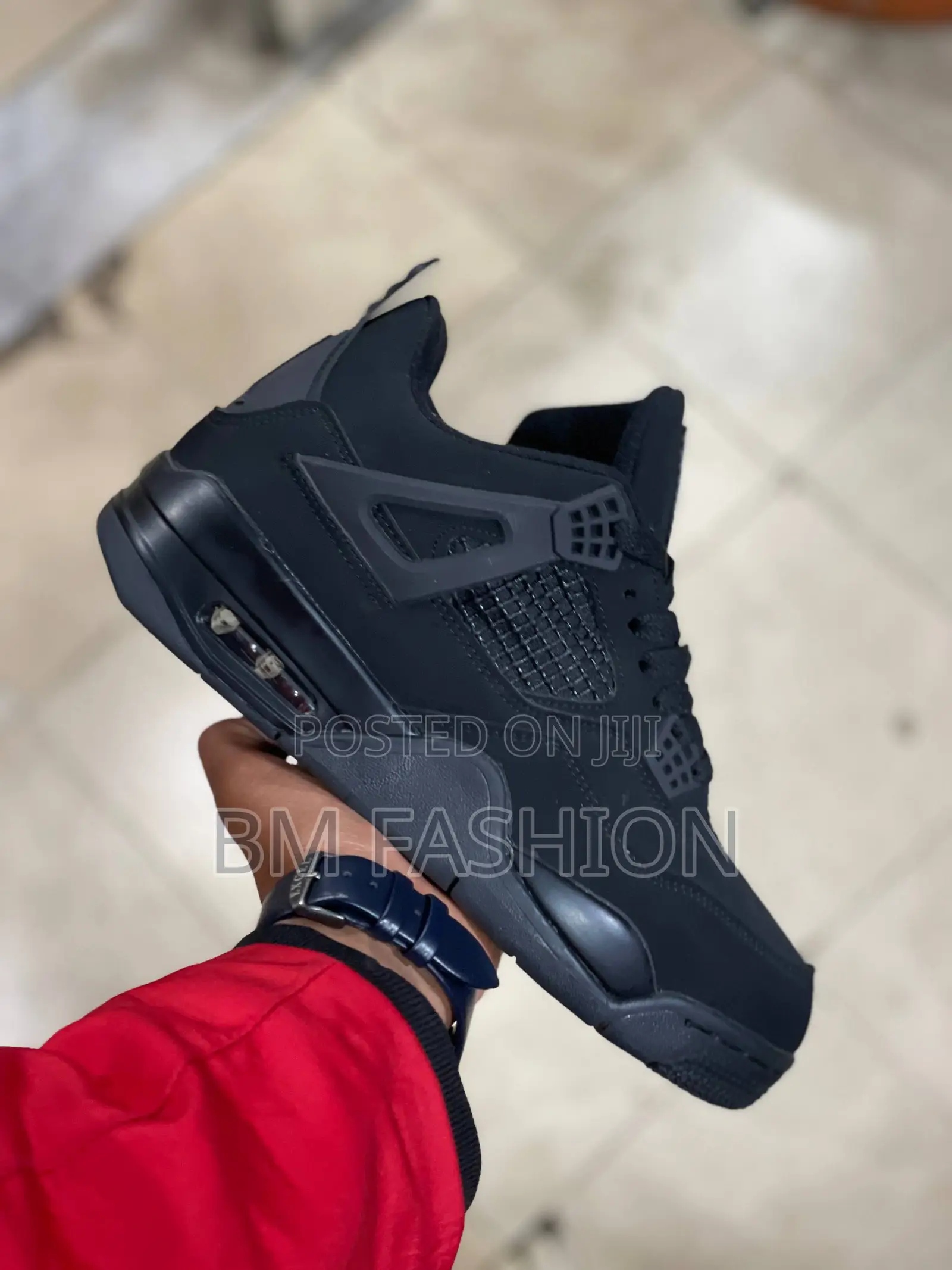 Air Jordan 4 Black Cat Casual Youth Sneakers Fashion