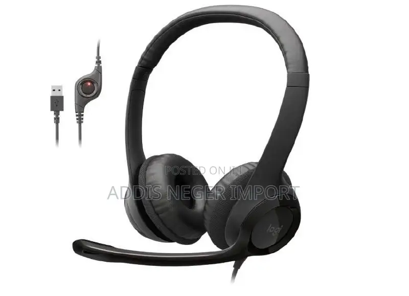 Logitech H390 USB Computer Headset With Noise-Cancelling Microphone