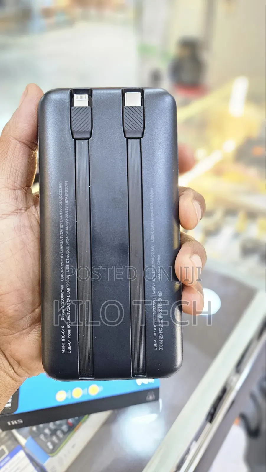 IRS S15 20000mAh Power Bank - 22.5W Super Fast Charging