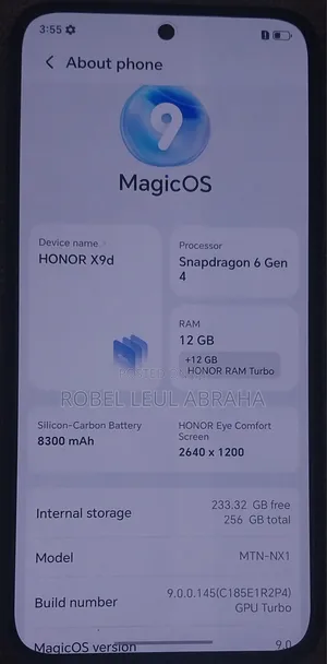 New Honor X9d 256 GB Black
