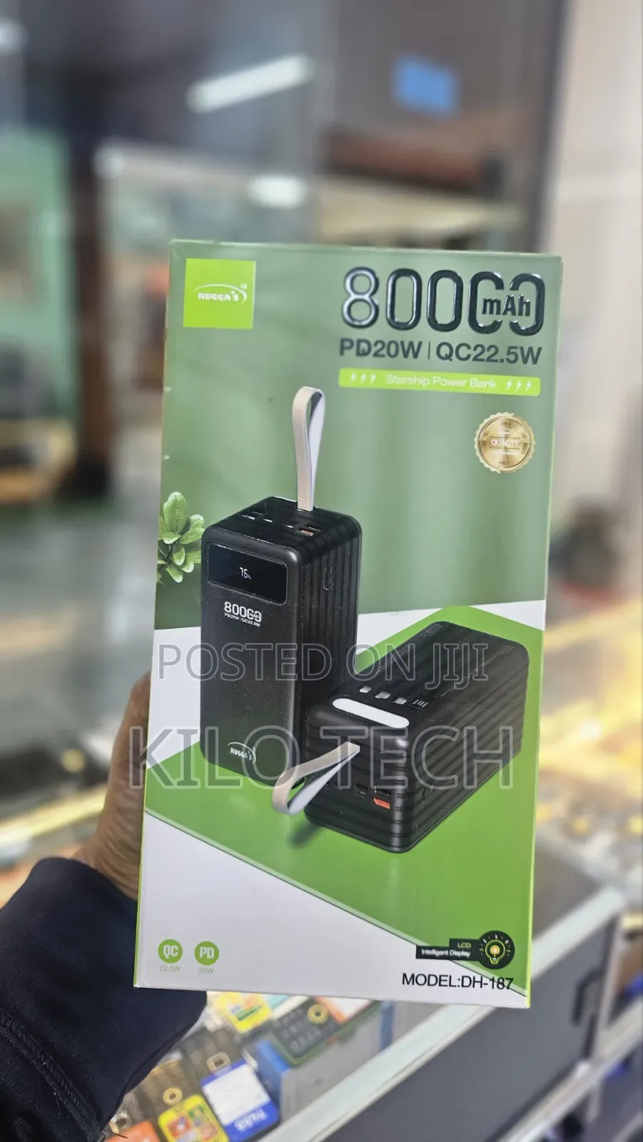 Rugga's DH-187 Starship 80000mAh Power Bank - PD20W QC22.5W