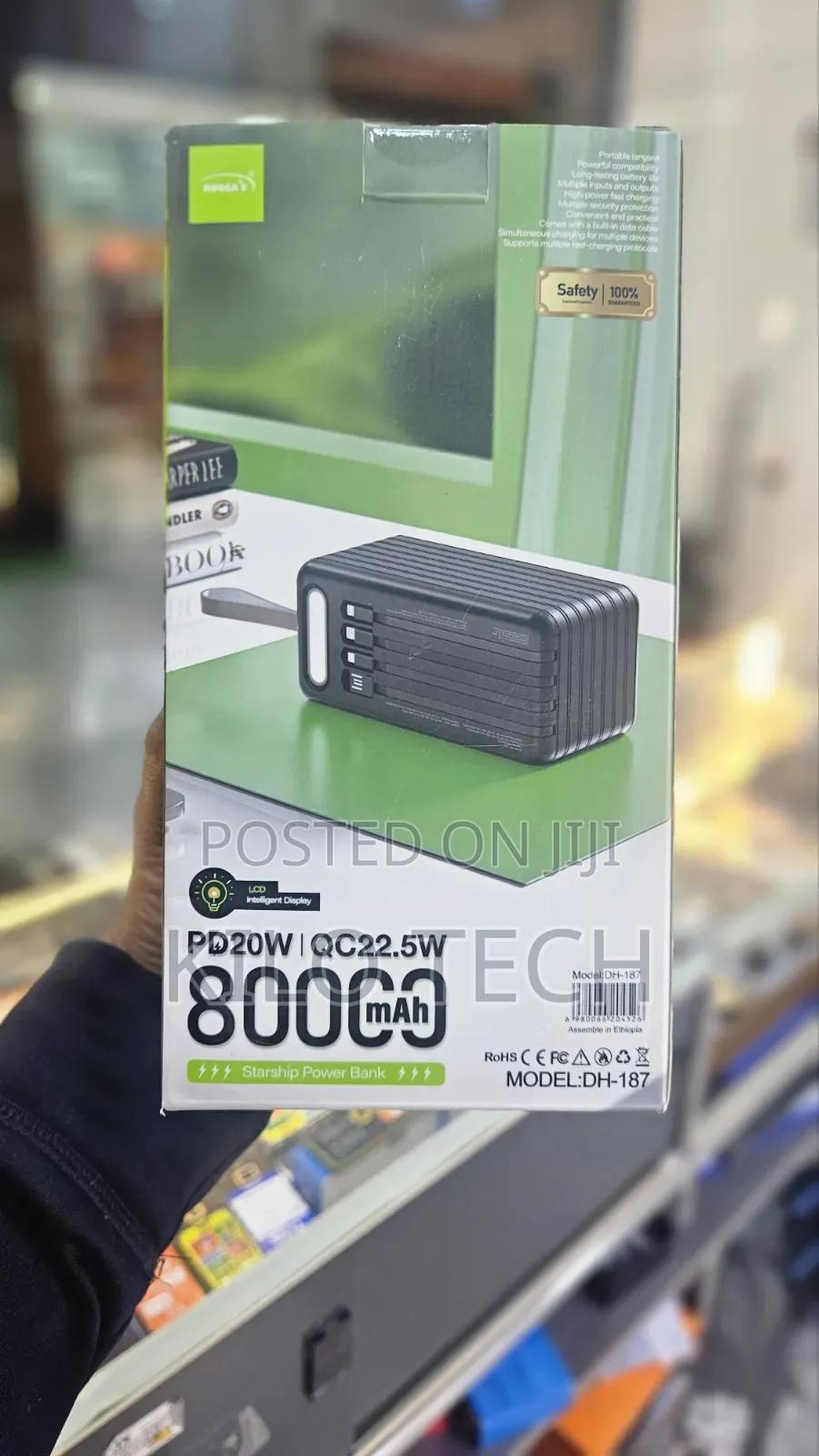 Rugga's DH-187 Starship 80000mAh Power Bank - PD20W QC22.5W