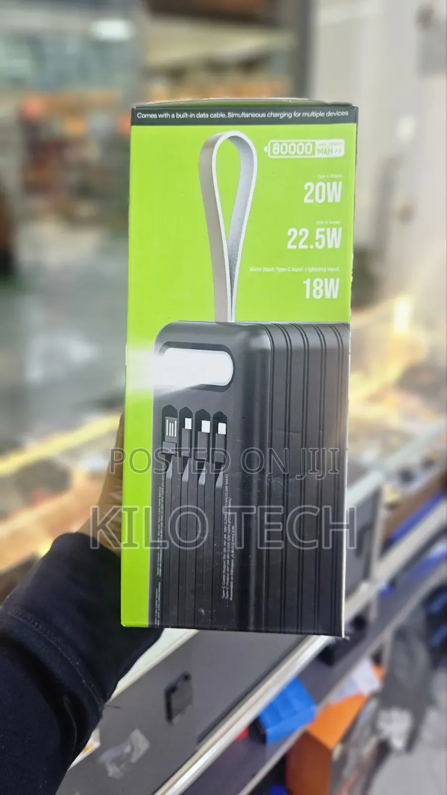 Rugga's DH-187 Starship 80000mAh Power Bank - PD20W QC22.5W