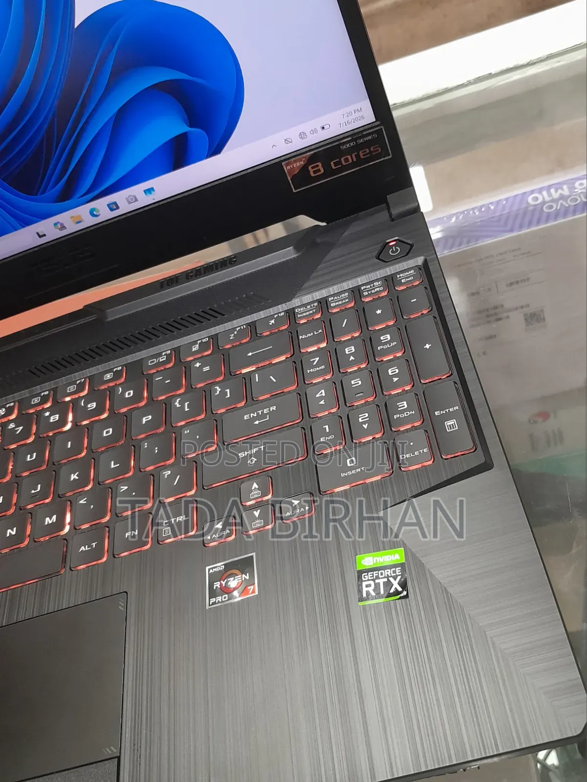 New Laptop Asus TUF Gaming A15 16GB AMD Ryzen 7 SSD 512GB