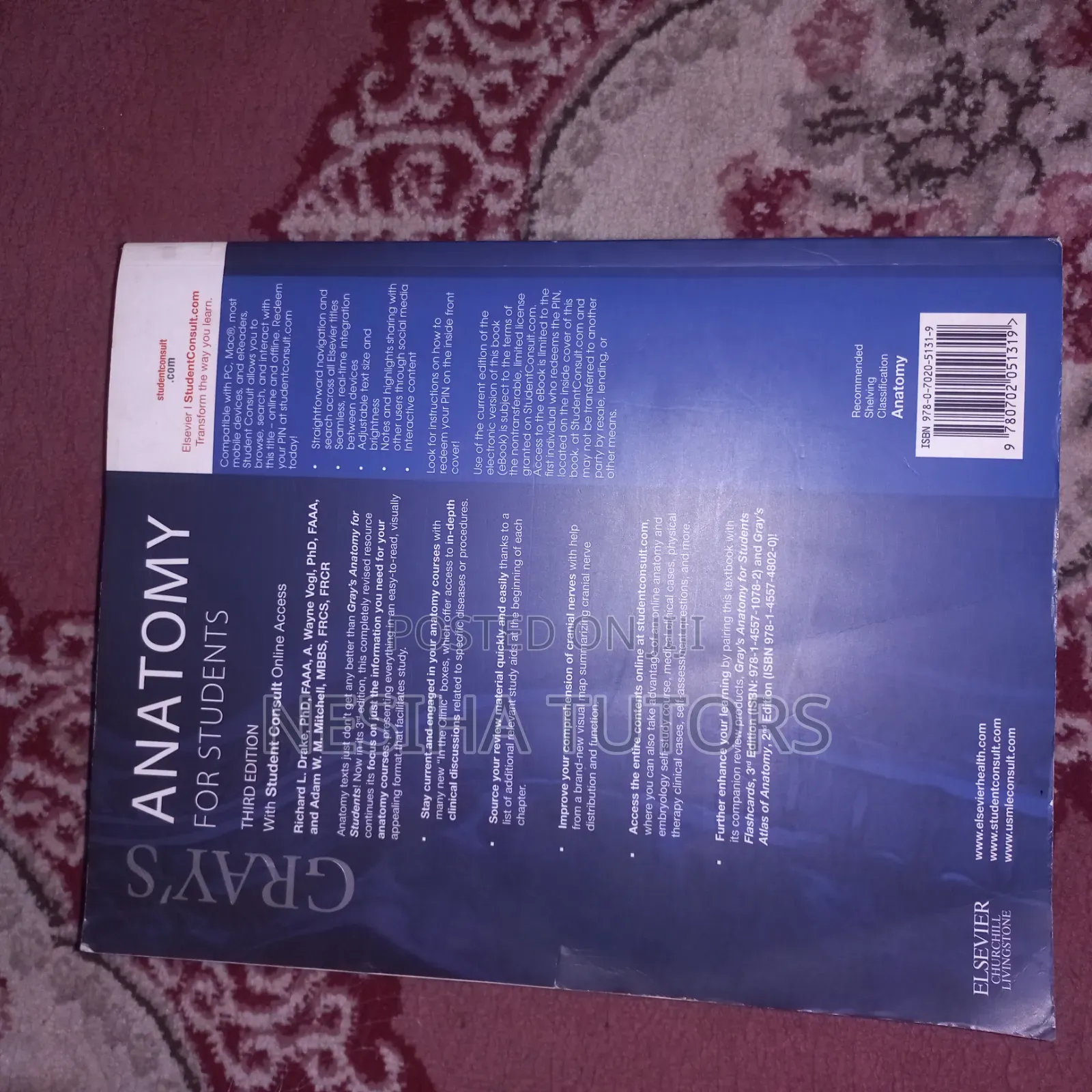 Gray's Anatomy Medical Book