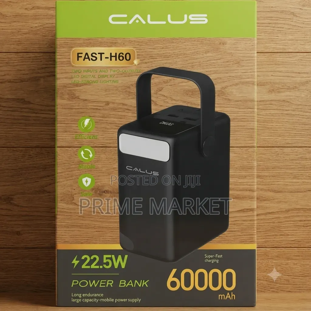Calus 60,000mah Fast-H60 Power Bank | 22.5w Fast Charge