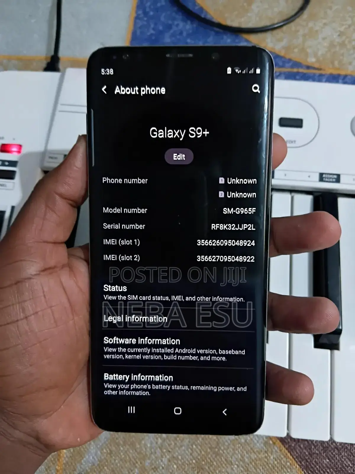 Samsung Galaxy S9 Plus 64 GB Black